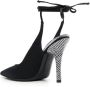 The Attico Hoge hakken Venus 110Mm Tie-Ankle Pumps in zwart - Thumbnail 3