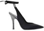 The Attico Hoge hakken Venus 110Mm Tie-Ankle Pumps in zwart - Thumbnail 4
