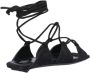 The Attico Sandalen "Cross Sandals" – Black in zwart - Thumbnail 6