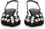 The Attico Sandalen Slingback "Grid" in zwart - Thumbnail 3