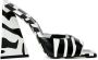 The Attico Slippers & Mules Devon Zebra Print 115Mm Mules in zwart - Thumbnail 3