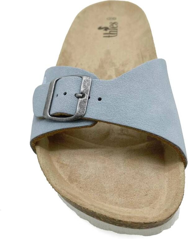 thies Low-Top Sneakers 1856 Eco Bio Strap Sandal vegan sky blue ( in blauw
