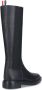Thom Browne Zwarte Slip On Laarzen van Gehamerd Leer Black Dames - Thumbnail 3