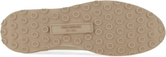 Thom Browne Low-Top Sneakers Sneaker In Pelle in beige
