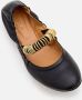 TOD'S Ballerina Flat Shoes With Dee Band Rings in zwart - Thumbnail 2