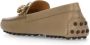 TOD'S Beige Leather Loafers With Squared Toe in beige - Thumbnail 2