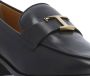 TOD'S Black Leather Loafers With Heel in zwart - Thumbnail 4