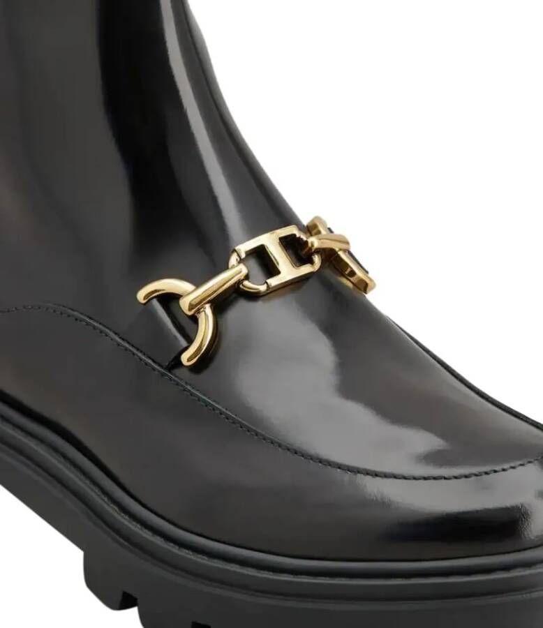 TOD&apos;S Enkelboots Dames Xxw08j0is50 Maat: 38 Materiaal: Leer Kleur: Zwart - Foto 3