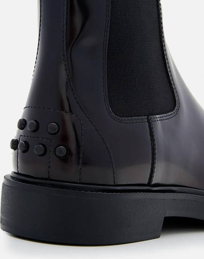 TOD'S Boots Leather Chelsea Boots in zwart