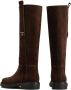 TOD'S Boots Long Brown Leather Boots With Strap Detail in bruin - Thumbnail 4