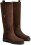 TOD'S Boots Long Brown Leather Boots With Strap Detail in bruin - Thumbnail 3