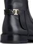 TOD'S Boots Minimalist Black Ankle Boots With Gold Accent in zwart - Thumbnail 2