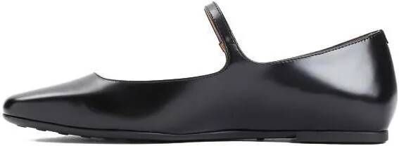 TOD'S Calf Leather Ballerinas in zwart