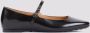 TOD'S Calf Leather Ballerinas in zwart - Thumbnail 4