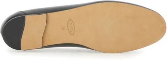 TOD'S Calfskin Leather Loafers in zwart
