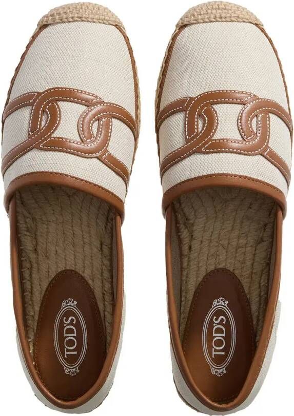 TOD'S Espadrilles Gomma Rafia 08 L in bruin