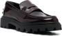 TOD'S Glossy Leather Loafers With Penny Strap Detail in zwart - Thumbnail 2