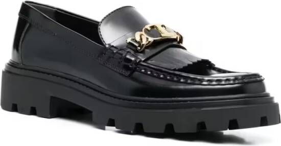 TOD'S Gomma Pes Loafers in zwart