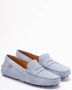 TOD'S `Gommino` Driving Shoes In Suede in blauw - Thumbnail 3