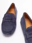 TOD'S `Gommino` Driving Shoes In Suede in blauw - Thumbnail 3