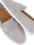 TOD'S Grey Suede Leather Loafers in grijs - Thumbnail 4