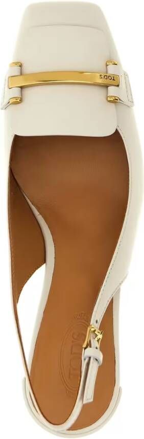 TOD'S Hoge hakken 'Cuoio T' Slingback in beige
