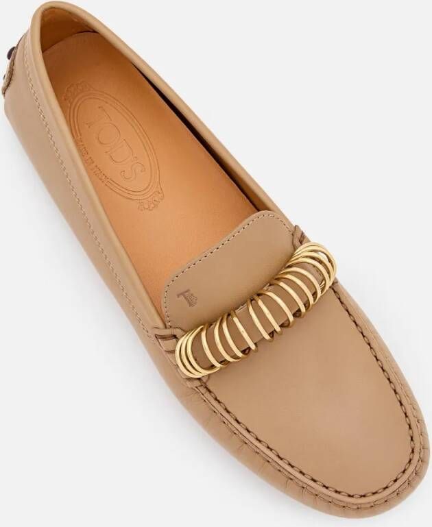 TOD'S Loafer With Ring Band in bruin