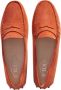 TOD'S Loafers & ballerina schoenen Gommino Driving Loafers Suede in oranje - Thumbnail 2