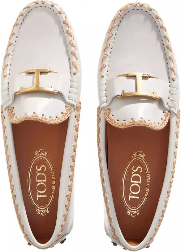TOD'S Loafers & ballerina schoenen Leather Loafers in wit