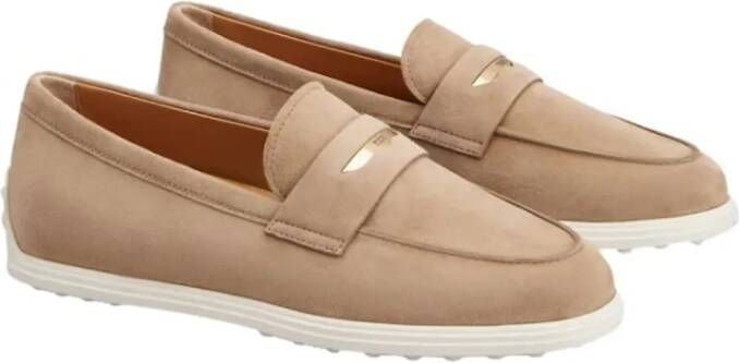 TOD'S Gomma Leggero Loafer Rubber Brown in bruin
