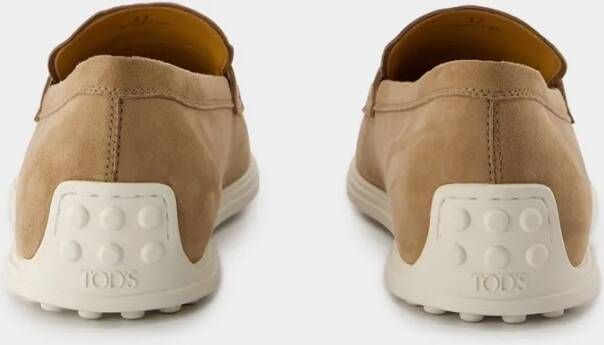 TOD'S Gomma Leggero Loafer Rubber Brown in bruin