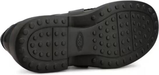 TOD'S Low-Top Sneakers Black Sneakers With Buckle-Strap Fastening in zwart