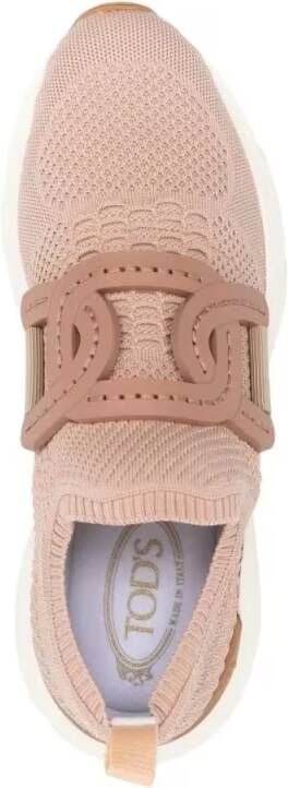 TOD'S Low-Top Sneakers Chain-Embellished Sneakers in beige