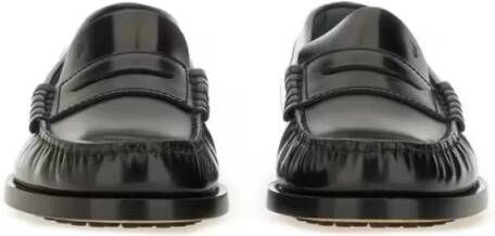 TOD'S Polished Calf Leather Loafer With Classic Silhouet in zwart