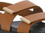 TOD'S Sandalen Brown Leather Sandals in bruin - Thumbnail 4