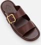 TOD'S Sandalen Double Band Sandal in bruin - Thumbnail 2