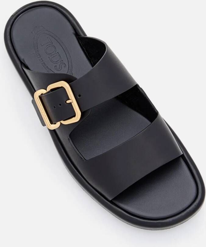 TOD'S Sandalen Double Band Sandal With Adjustable Strap in zwart
