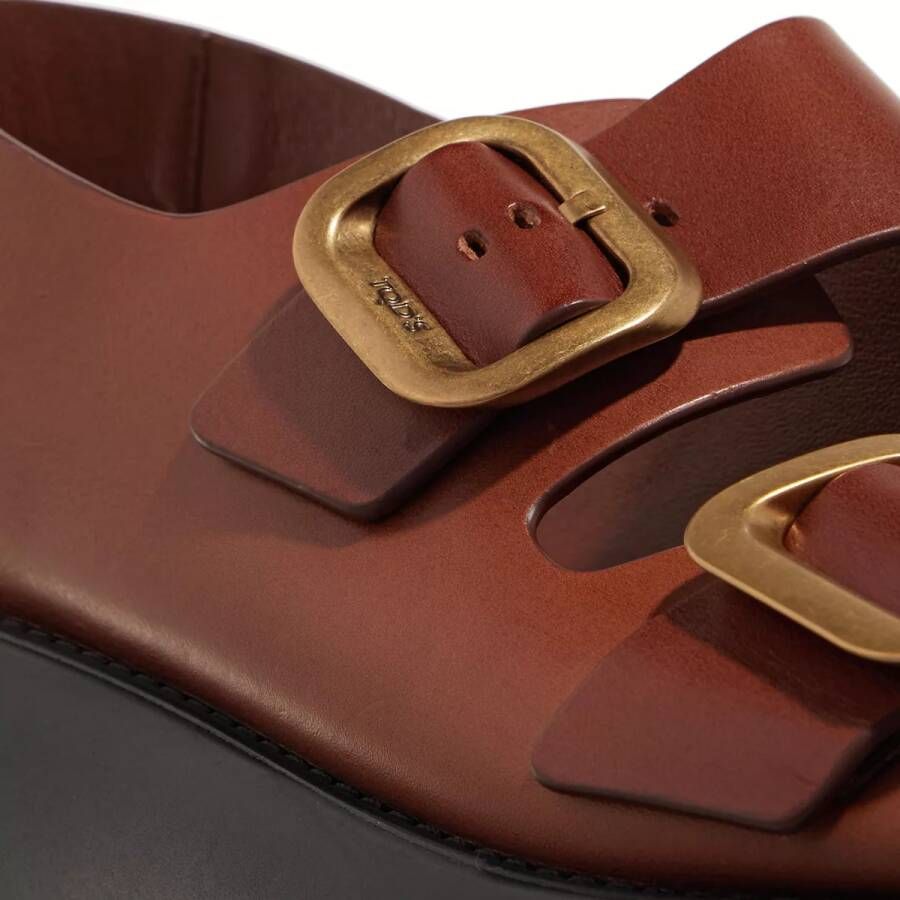 TOD'S Sandalen Double Buckle Sandal in bruin