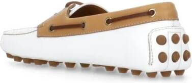 TOD'S White Leather Loafers in wit
