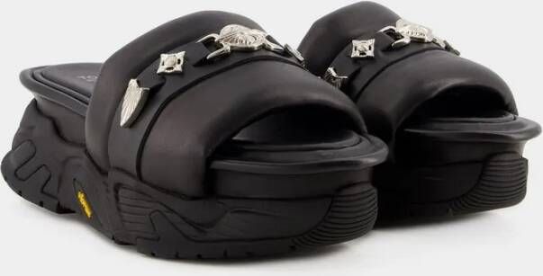 Toga Pulla Sandalen Aj1315 Sandals Leather Black in zwart