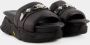 Toga Pulla Sandalen Aj1315 Sandals Leather Black in zwart - Thumbnail 6