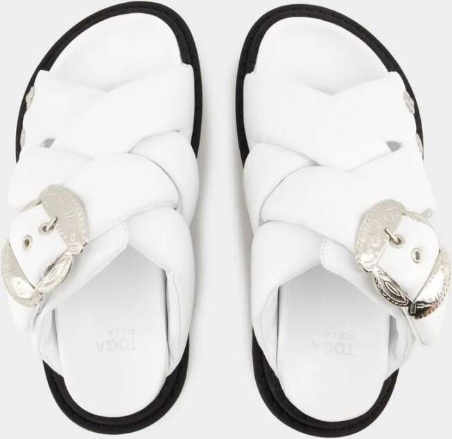 Toga Pulla Sandalen Aj1317 Sandals Leather White in wit