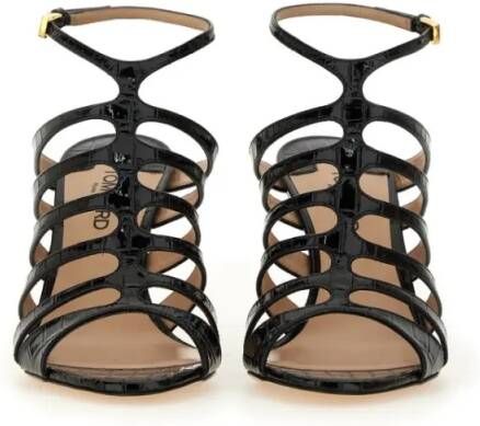 Tom Ford Sandalen Leather Sandal in zwart