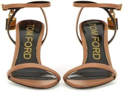Tom Ford Sandalen Sandal With Striking Padlock Detail in bruin