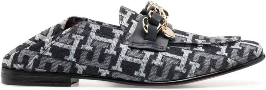 Tommy Hilfiger Low-Top Sneakers Chain Detail Monogram Denim Loafers in meerkleurig