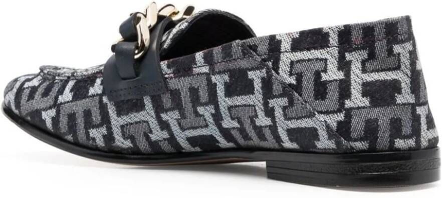 Tommy Hilfiger Low-Top Sneakers Chain Detail Monogram Denim Loafers in meerkleurig
