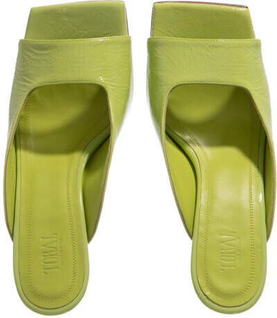 Toral Sandalen Textured Leather Sandals in groen
