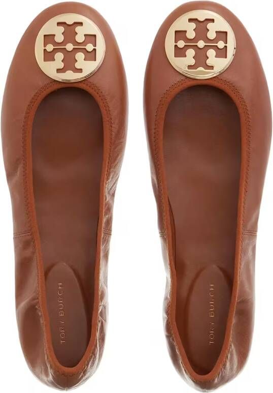 TORY BURCH Ballerinas Minnie Travel Ballet in cognac