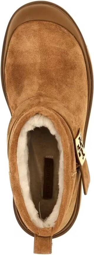 TORY BURCH Boots Mellow Shearling Platform' Ankle Boots in bruin