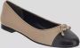 TORY BURCH Roze Leren Ballerina's Instap Ronde Neus Pink Dames - Thumbnail 14